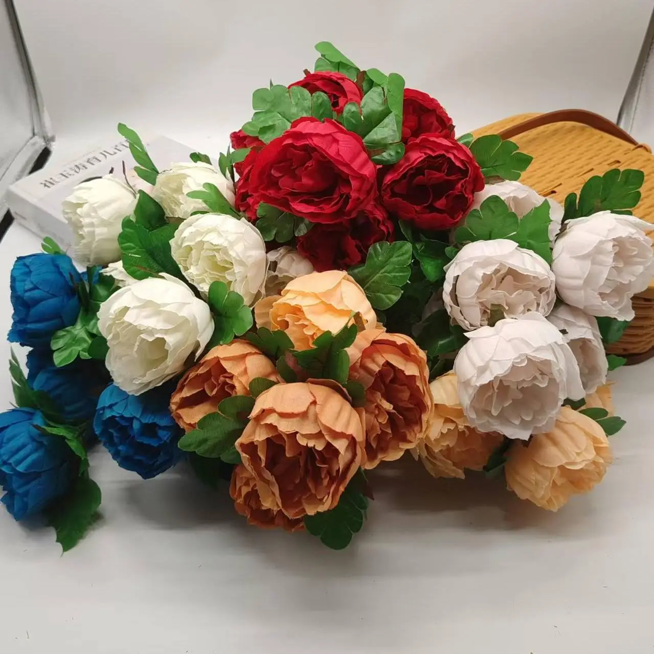 Top sale 7 Head  peony flower Artificial Wedding Decor Home Decor artificial flower Decoration rose flower