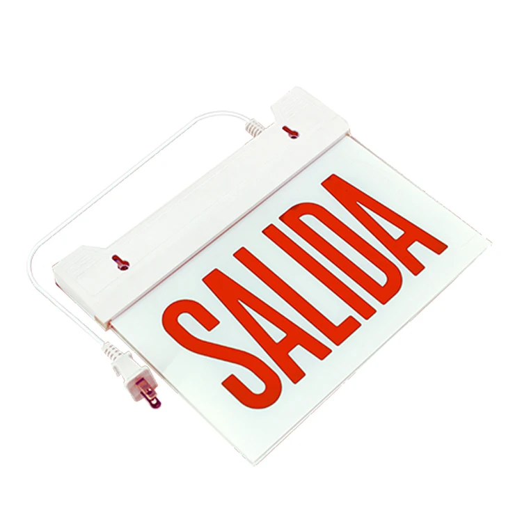 Бразильский Чили мексиканский односторонний или двухсторонний СВЕТОДИОДНЫЙ вывесной аварийный фонарь SALIDA/SAIDA