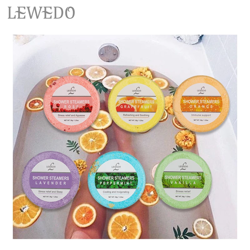 Private brand aromatherapy shower steamer professional bath bomb
