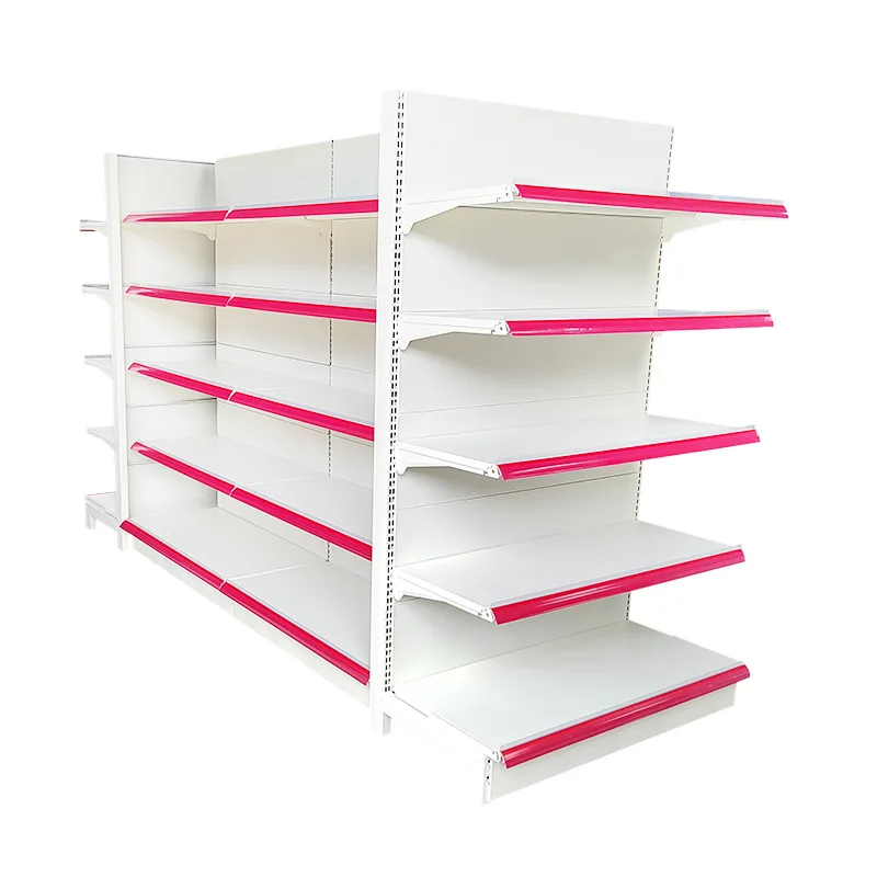 Customized Supermarket Equipments Grocery pharmacy Rack Shop Display Shelf Market factory directly sale