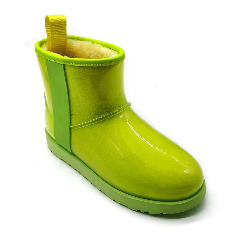 Оптовая продажа с завода, высококачественные стильные сапоги с логотипом, модные сапоги-желе для снега