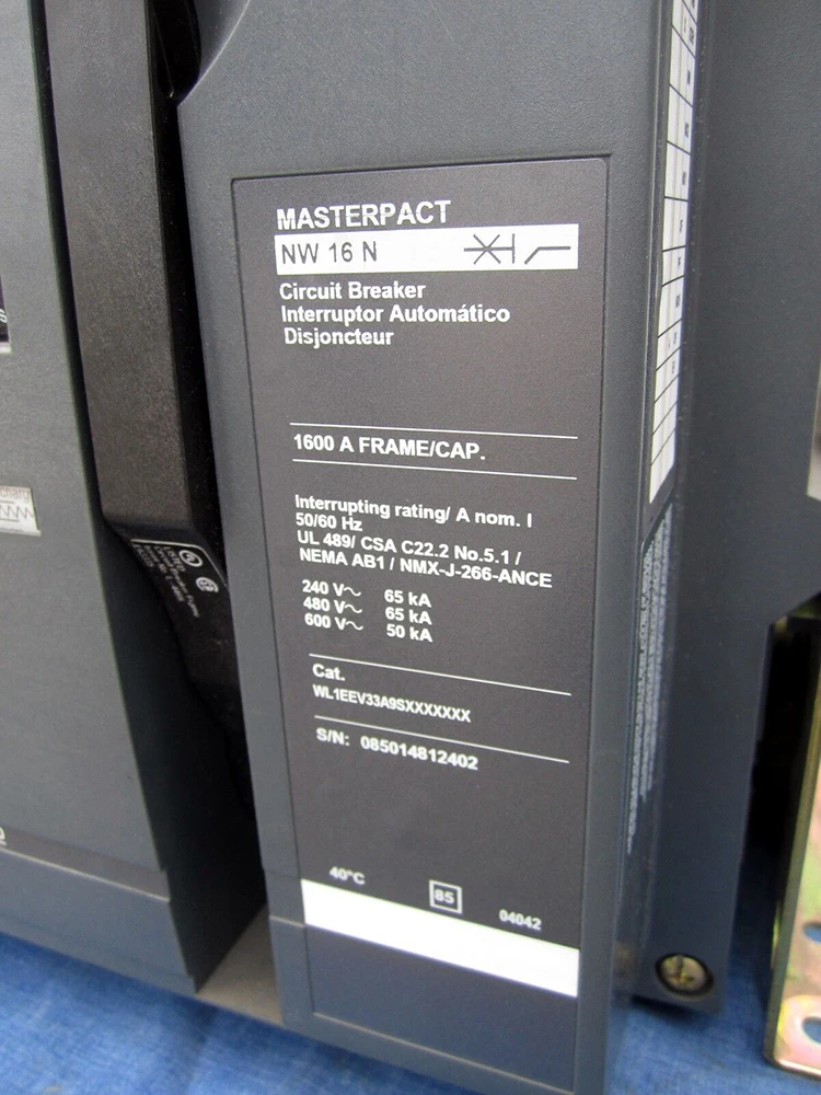 High quality Square D Masterpact NW16N Air Circuit Breaker