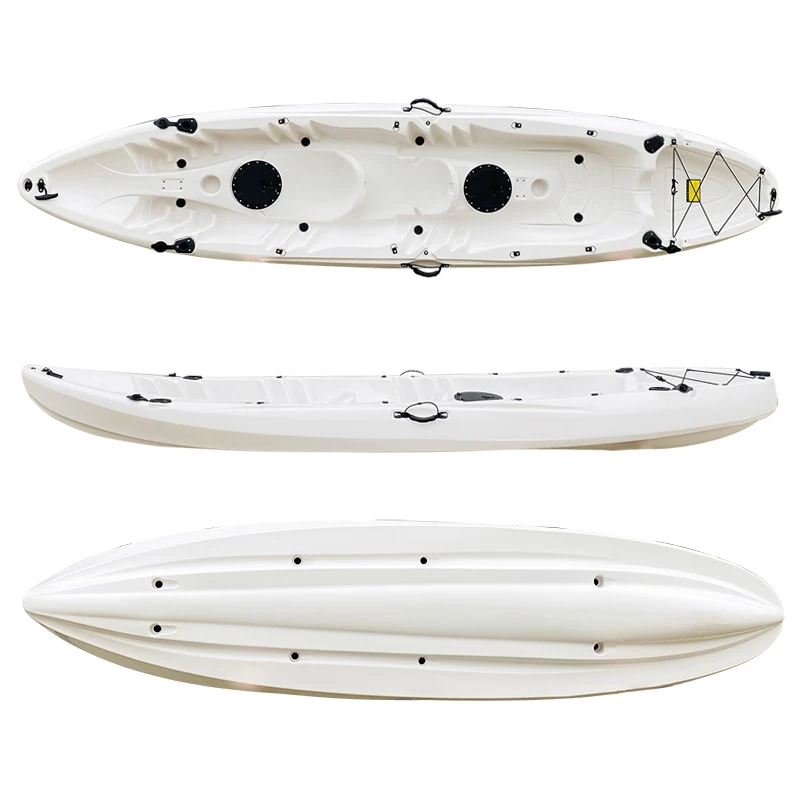 Seaperk Family Kayak 2+1 Three Seats Fishing Kayak Ocean Plastic Canoe