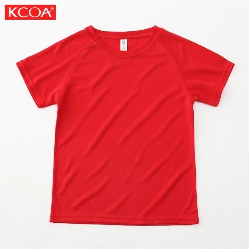 Short Sleeve Screen Printing Embroidered Customized Printing Solid Kids T Shirt