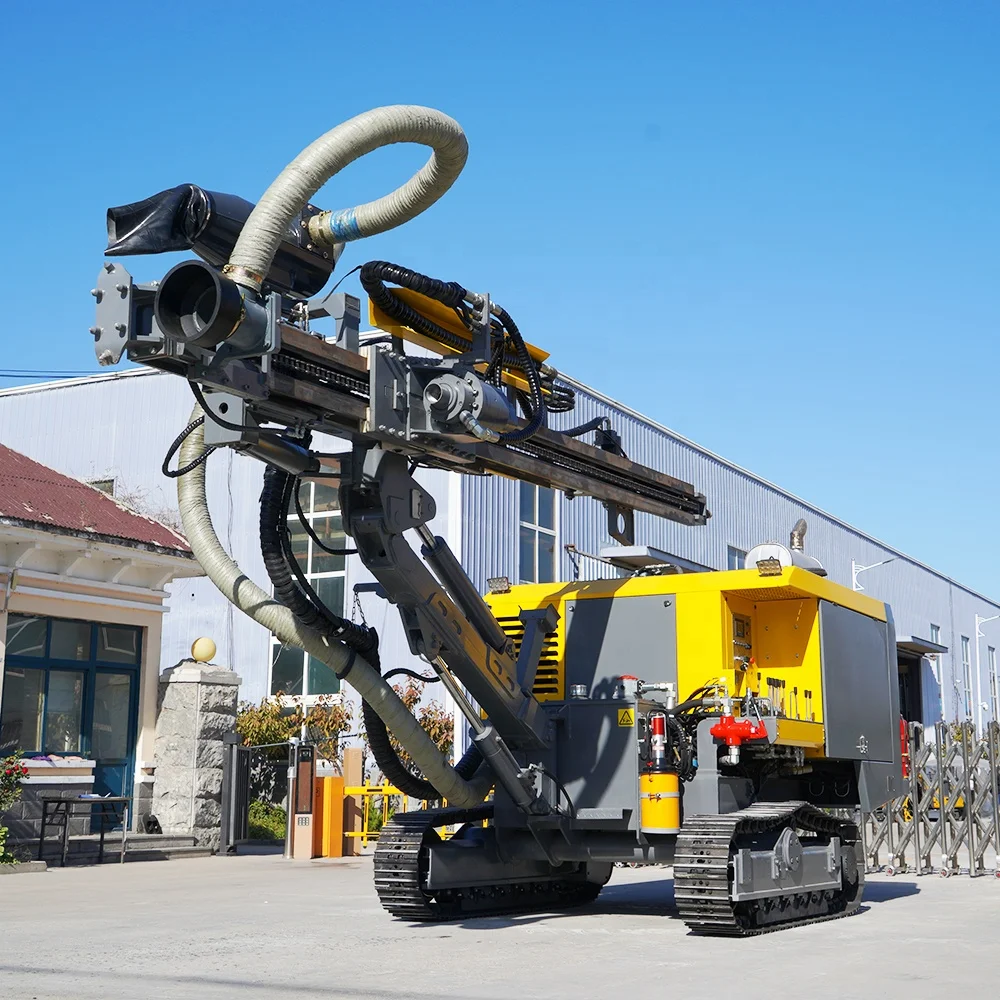 Гусеничный Золотой карьер гидравлический верхний молоток Твердая порода dth Шахта буровая установка для угольной шахты