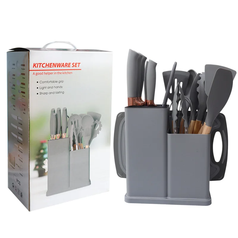 Professional level multi-style multi-color silicon utensils cooking kitchen