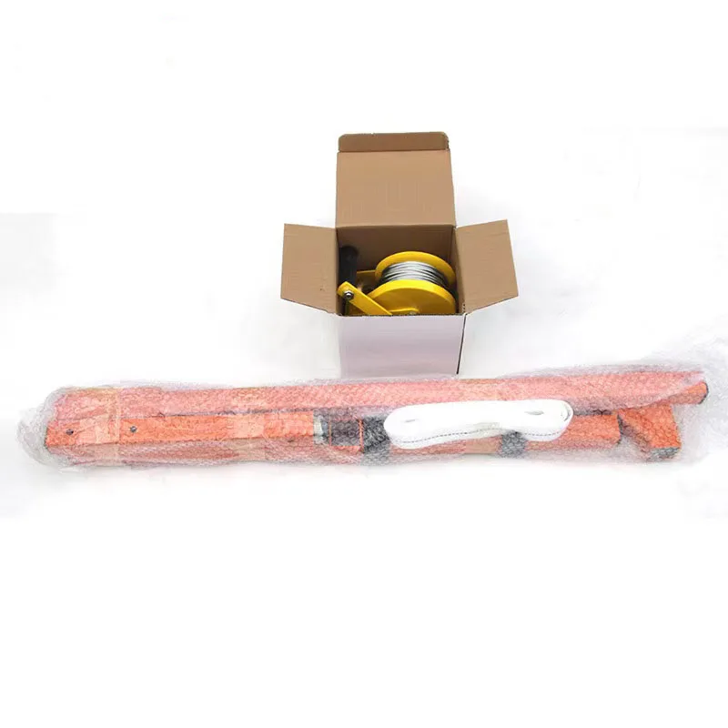 Air-condition external Unit hoisting hanger hand-cranked lifting bracket lifting crane tool hand-cranked with self-locking