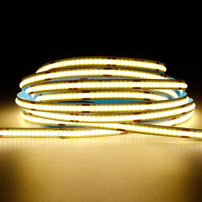 Customized 2300K/2700K/3000K/4000K/5000K 120 Beads SMD 2835 12V/24V Single Color Waterproof Led Light Strip