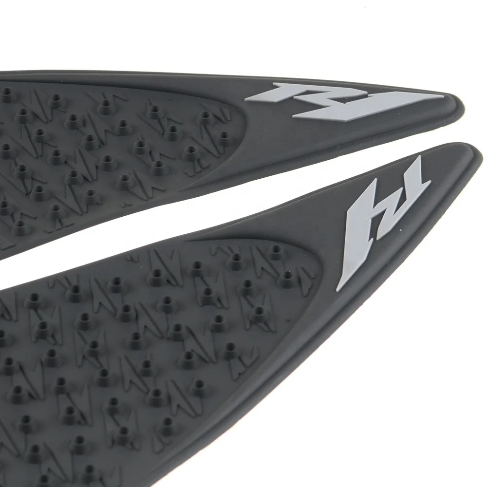 Motorcycle Tank Black Grip Pads For YAMAHA R1 2004-2006 Protector Sticker Decal Gas Knee Grip Tank Traction Pad Side