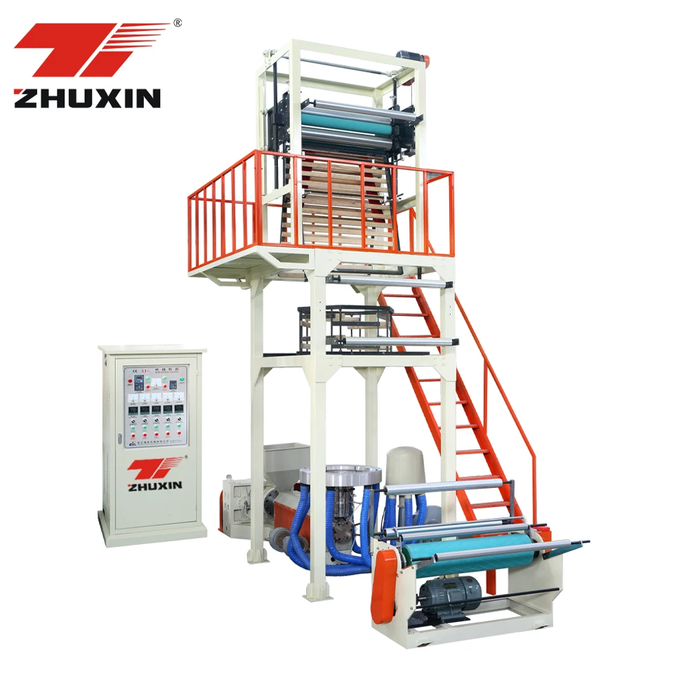 SJ A55 Automatic Single Layer Die Head for Food Wrap Pe Bopp Ldpe Hdpe Plastic Ziplock Bag Extrusion Film Blowing Machine