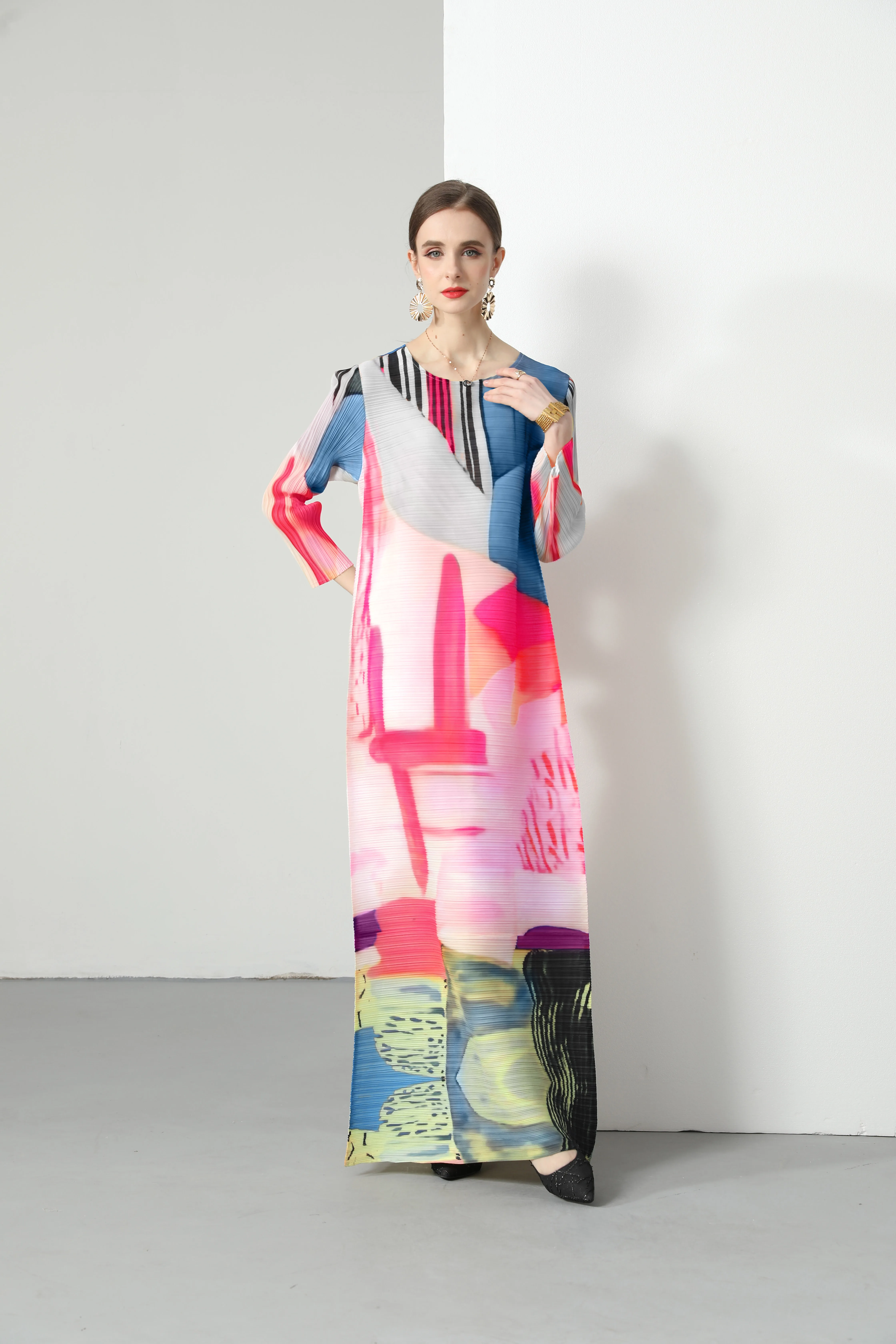 stock woman clothes manufacturer wholesale fashion apparel elegant vintage lady floral Evening casual Dresses