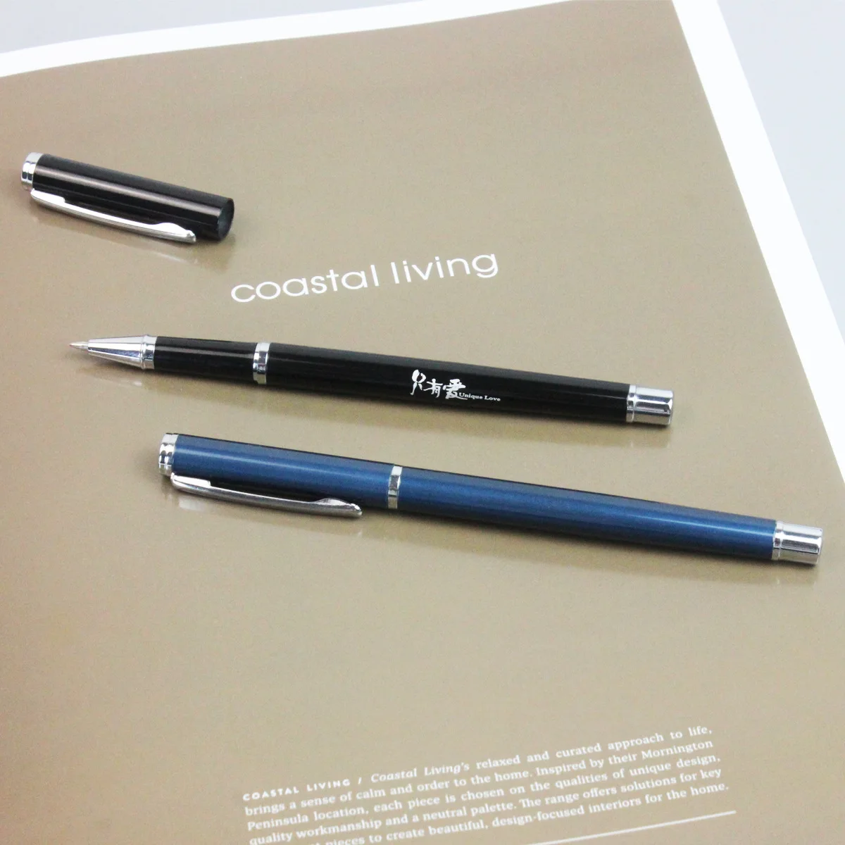 Wholesale 0.5mm Luxury Custom Logo Professional Black Metal Gel-Ink Pens Business Gift Pens