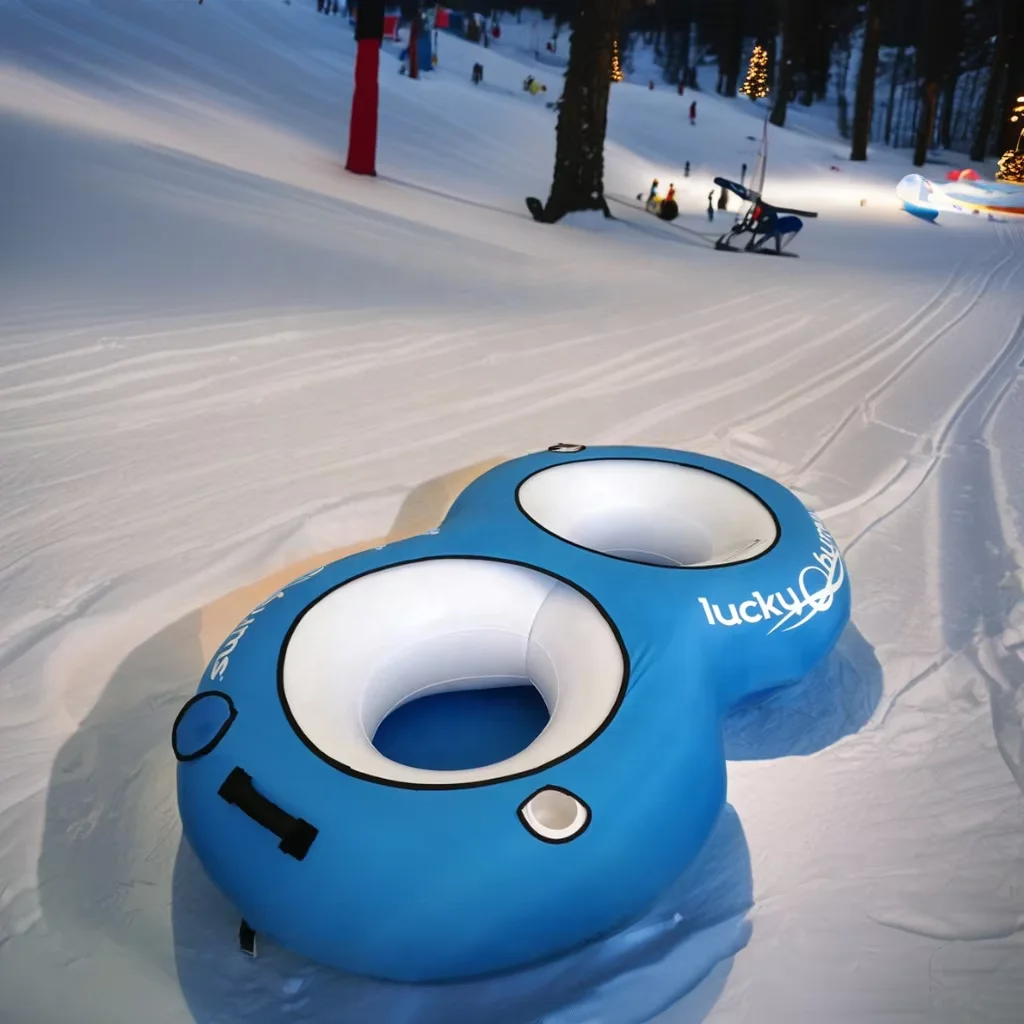 High Quality Blue Inflatable Snow Tube for Adults kids New Fashion Waterproof Nylon Sleds & Snow Tubes