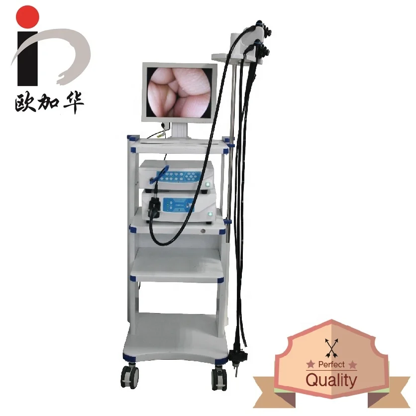 
China brand Hottest flexible electronic endoscope for gastroscope and colonoscope share one set video center 
