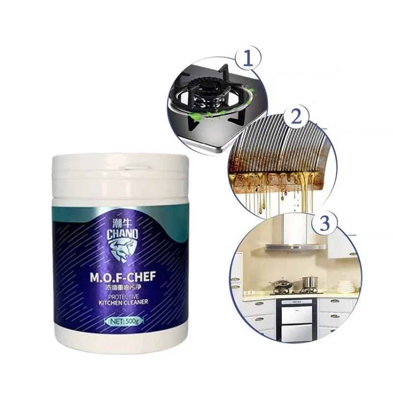 Chano Hot Selling Product Heavy Oil Cleaner 500 Gram Bottle Degreasing Kitchen Cleaning