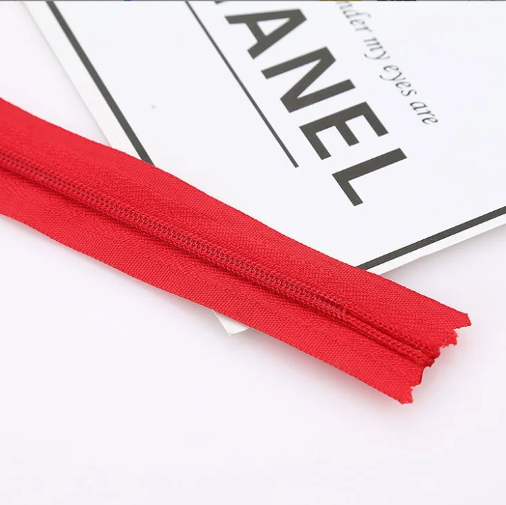 Spot color 3 nylon fabric edge invisible zipper skirt throw pillow women invisible zipper wholesale