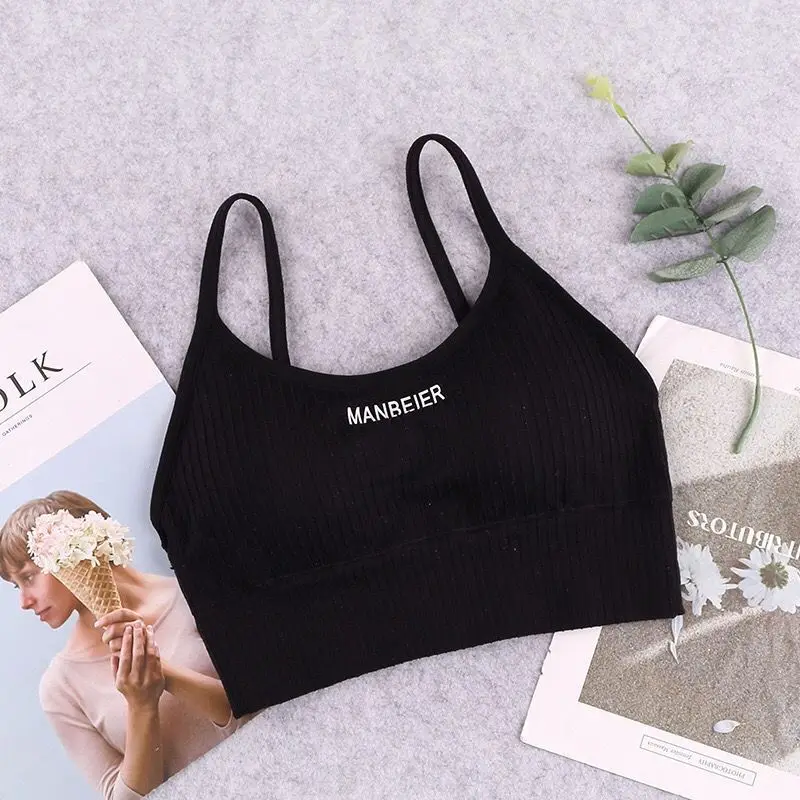 Бесшовное удобное нижнее белье без оправы с надписью hot mark sports beauty