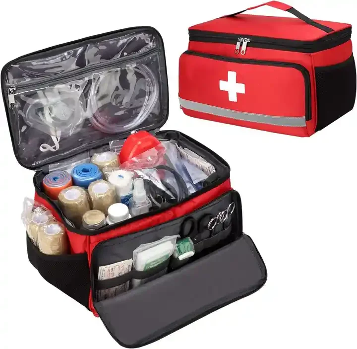 Large Capacity Family First Aid Bag Travel Portable Waterproof Emergency Medical Tote Bags