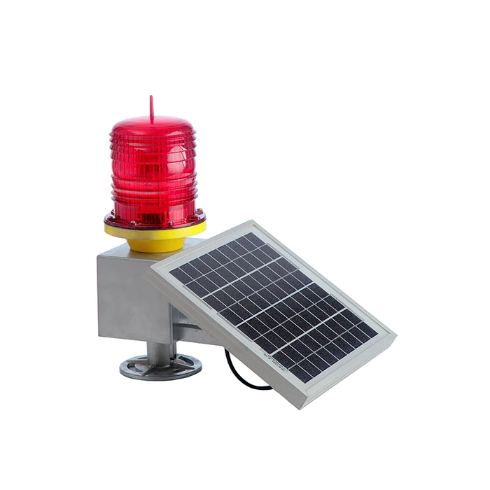 Airport Lighting Facilities Aircraft Warning Solar Power LED Aviation Obstruction Lightfor Towers, Building, Bridge, Airport