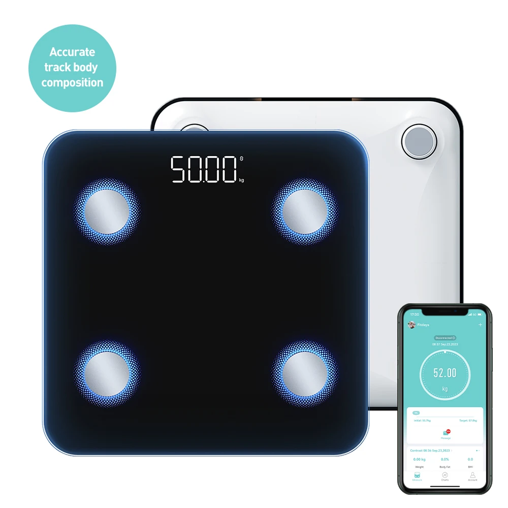 Led Electronic Digital Weight Scale Body Fat Smart Household Weighing Balance Connect Composition Weight Scale