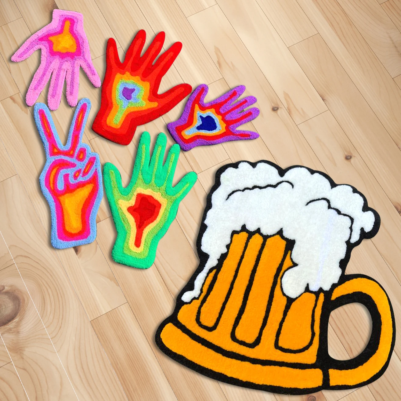 Animal cartoon carpets and rugs living room handmade tufted  anime custom tiger carpet design custom rug