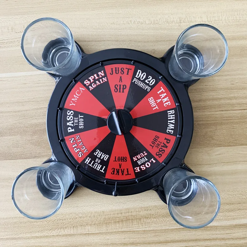 Roulette Shots Drinking Games Set  Party with Glass Shots Adult Game for Adults