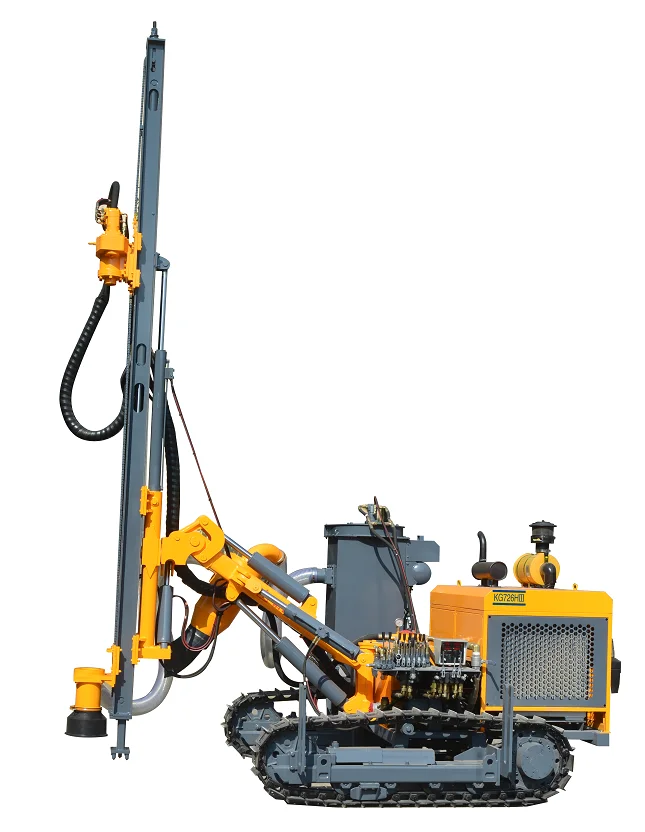 KG726 hot sale 25m depth down the hole percussion blast hole mine mining drilling rig machine