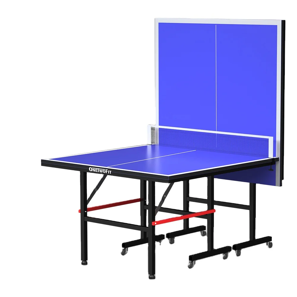 OneTwoFit Wholesale Custom Moveable Unisex PingPong Metal Flipper Foldable Indoor Outdoor Portable Tennis Table