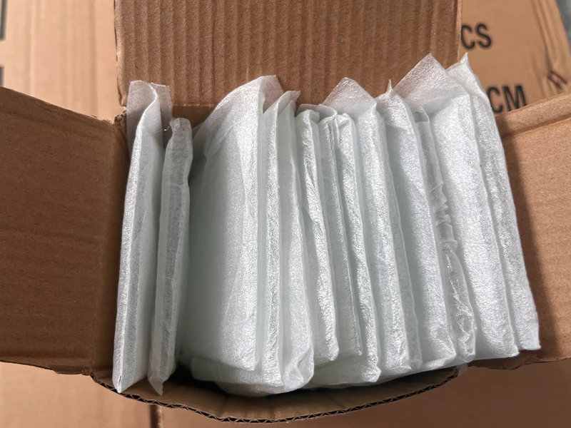 Wholesale High Quality 80mm Sublimation Square Glass Christmas Tree Ornament 8cm Transparent Crystal Blanks Pendant With Ribbon