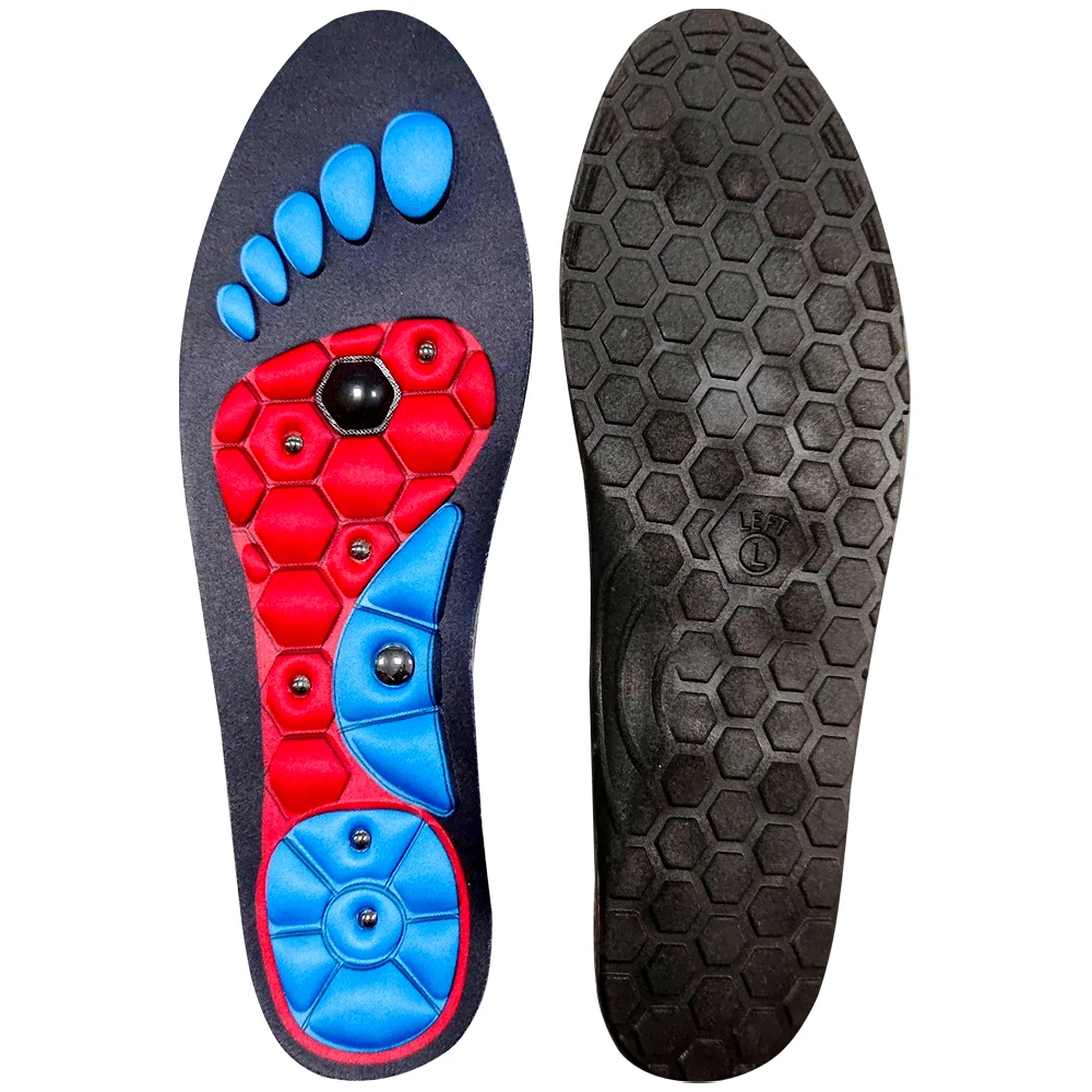 Washable and Cuttable Foot Therapy Pain Relief Acupressure Massage Gel Magnetic Acupuncture Insoles