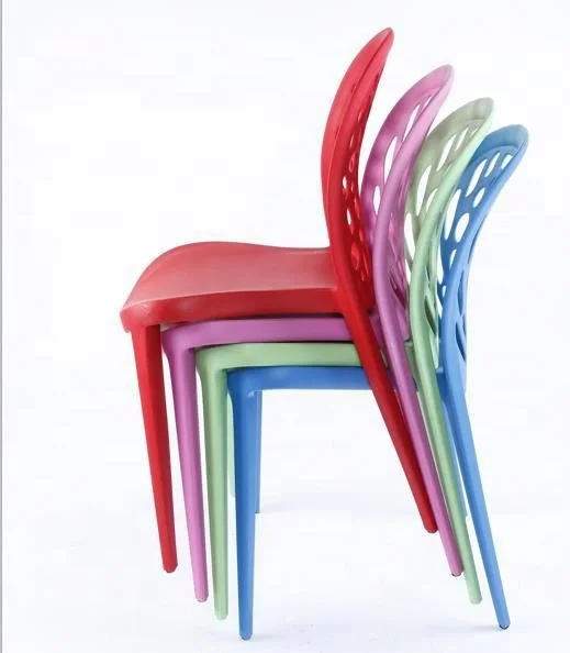 Wholesale colorful commerical restaurant plastic chairs stackable dining chair full pp plastic chair table