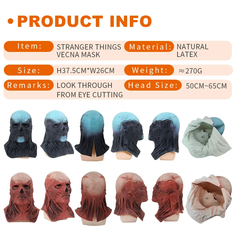 Custom Halloween Full Face Helmet Horror Helmet Creepy Latex Mask Scary Hell Monster Demon Party Mask