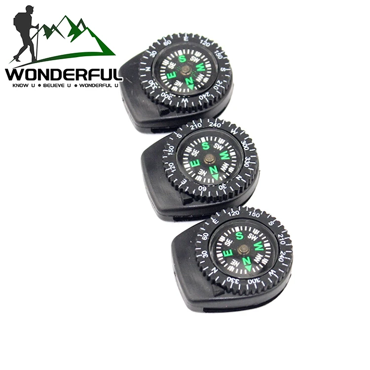 Customize Multi Size Bulk Mini Outdoor Removable Button Compass With Clip