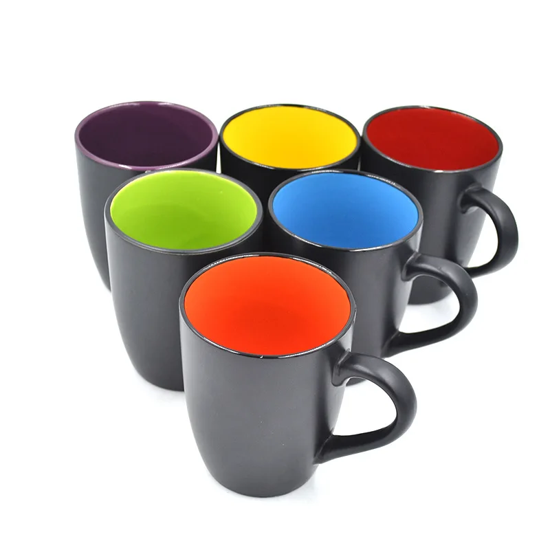 BST 12oz promotional colorful sublimation tea cup porcelain cups ceramic coffee mugs custom mug