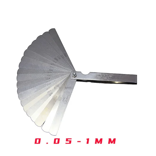 Stainless steel plug gauge gap gauge 100mm * 20 thickness gauge 0.05-1mm