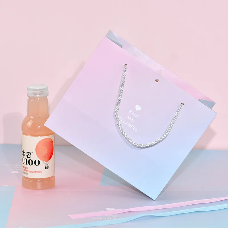 Custom logo printed luxury euro tote paper gift bag, boutique packaging shopping bag with logos, paper bags with your own logo