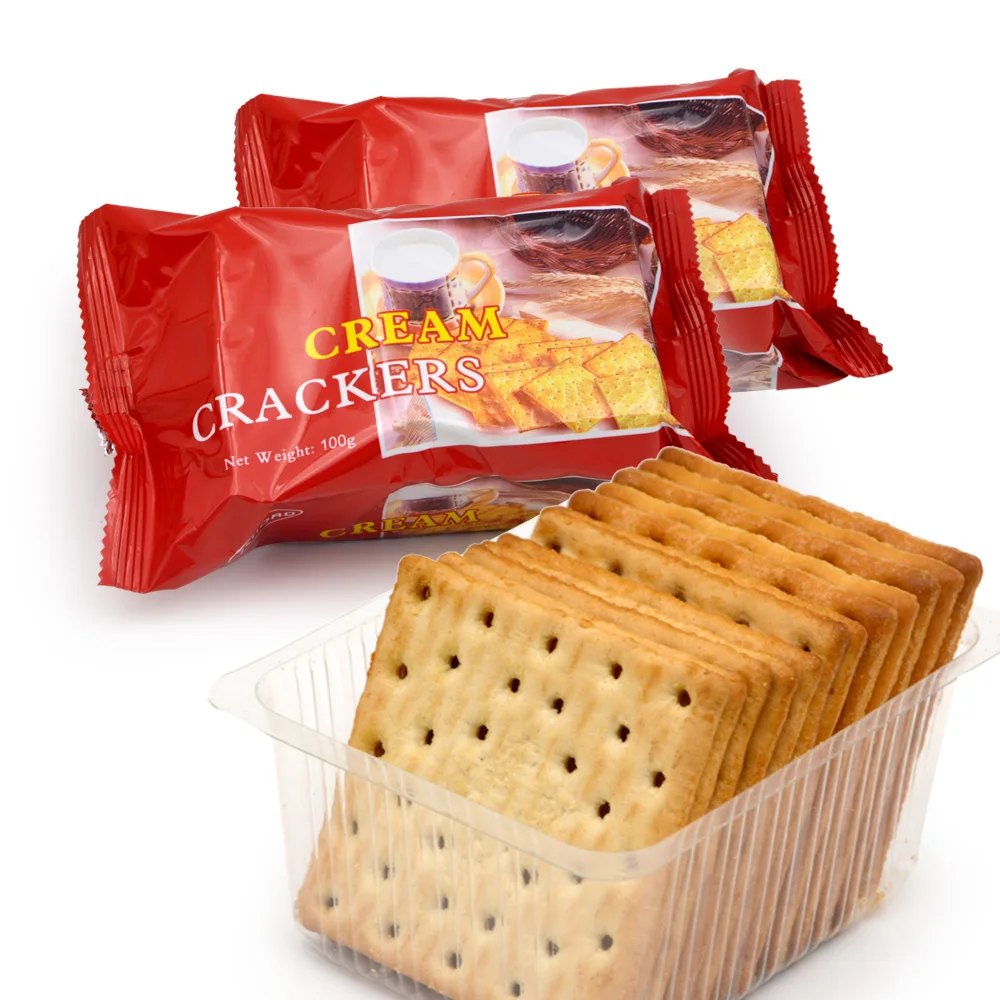 Exotic Snacks Healthy Biscuits Oem Private Label Sweet Cookies Cream Cracker Biscuits