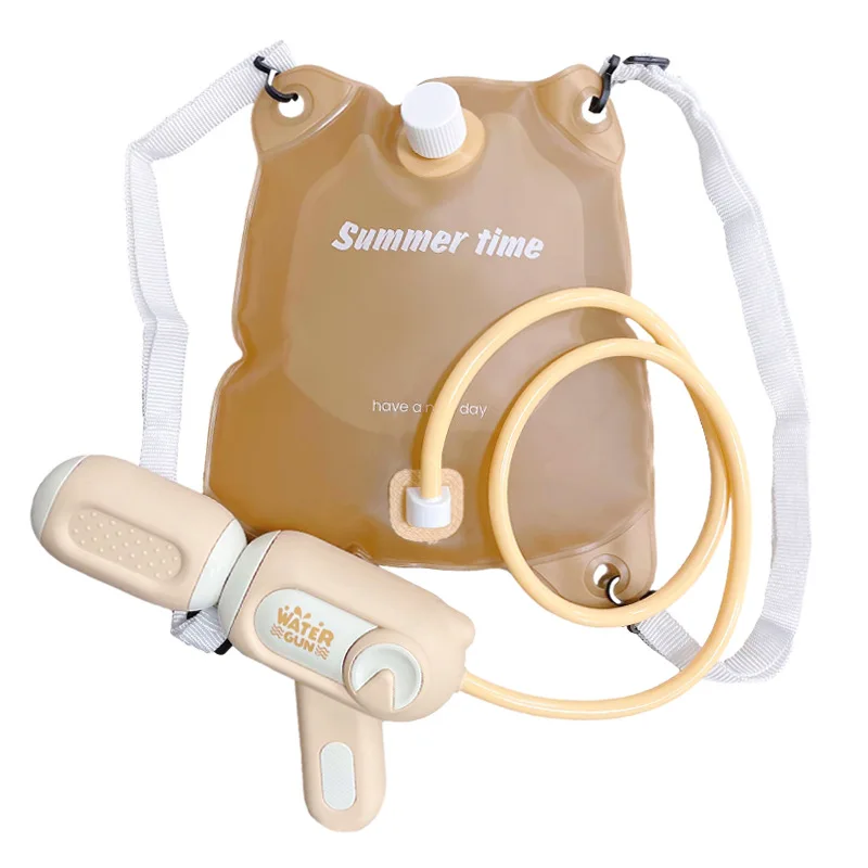 Kids soft backpack large capacity pull water gun summer water toys