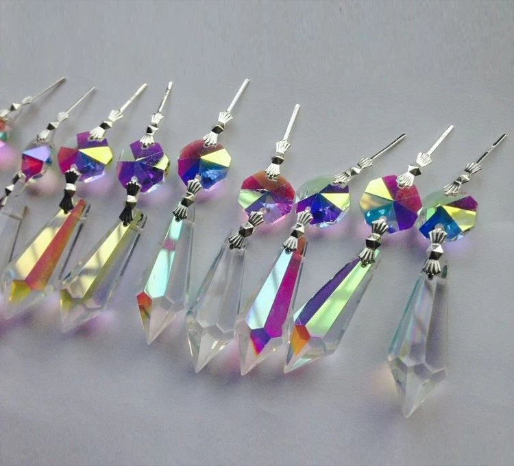 Ab crystal chandelier icicle prisms MH-12794