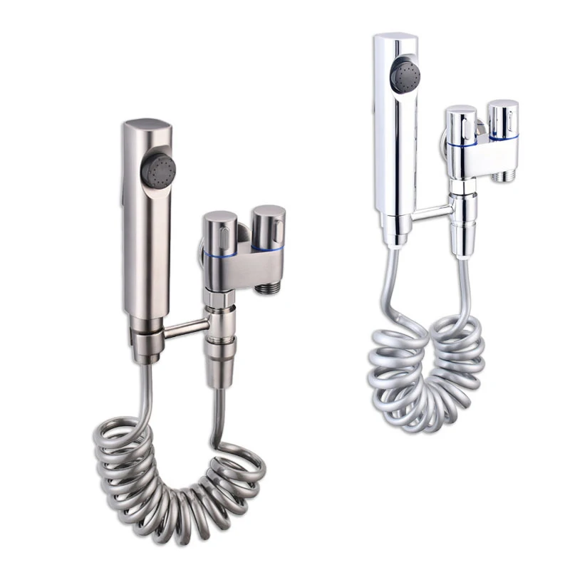 Net Red With Stainless Steel Toilet Portable Bidet Sprayer Toilet Gun Ash Spray Gun Flushing Shattaf Suit