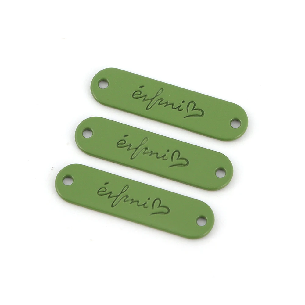 Сумка декоративная металлическая этикетка для одежды Фирменная бирка на заказ Мини-логотип обуви