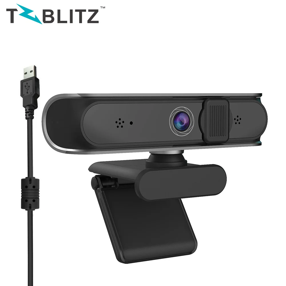 Auto focus Webcam 1080P, HDWeb Camera 1920 x 1080p with Built-in HD Microphone USB Plug Computer Camera