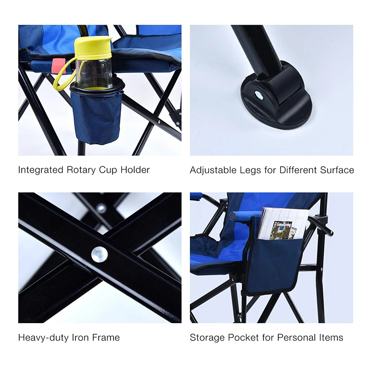 Realgroup Steel Tube Folding Beach Chair  Outdoor Recliner Cheap Chair