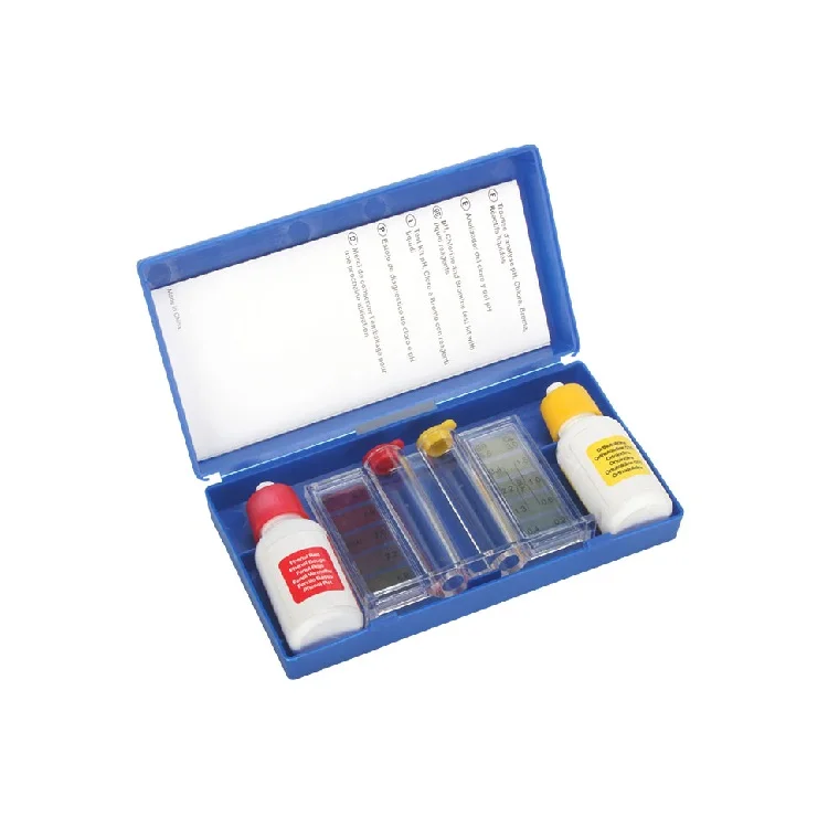 Swimming Pool Accessories Water Quality Tester Basic PH&CI Test Kit 2 In 1 5 Way Test Kit