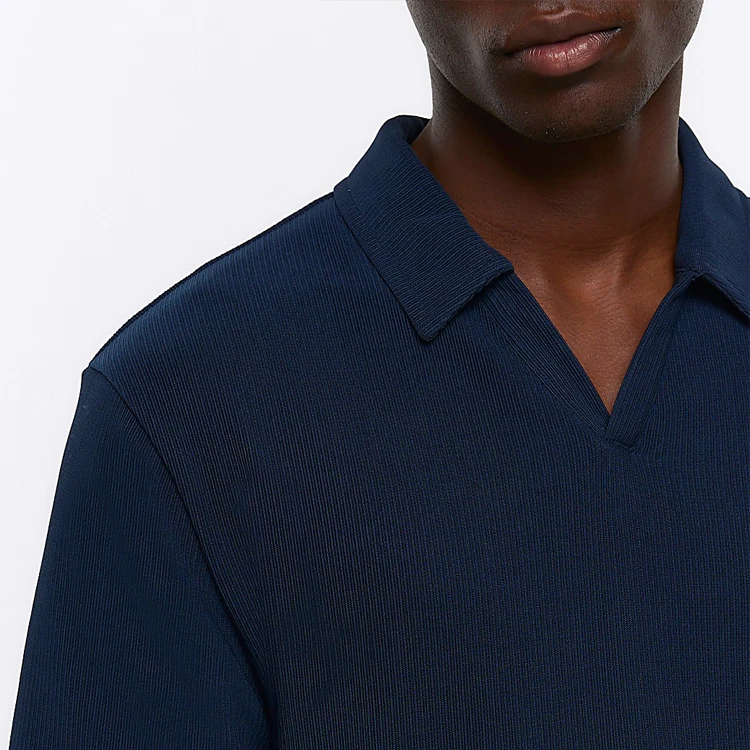 Polo T-shirt Soft Business Summer Polo Shirt Plain V Neck Short Sleeve Wholesale Custom High Quality Casual Men Blank Knitted