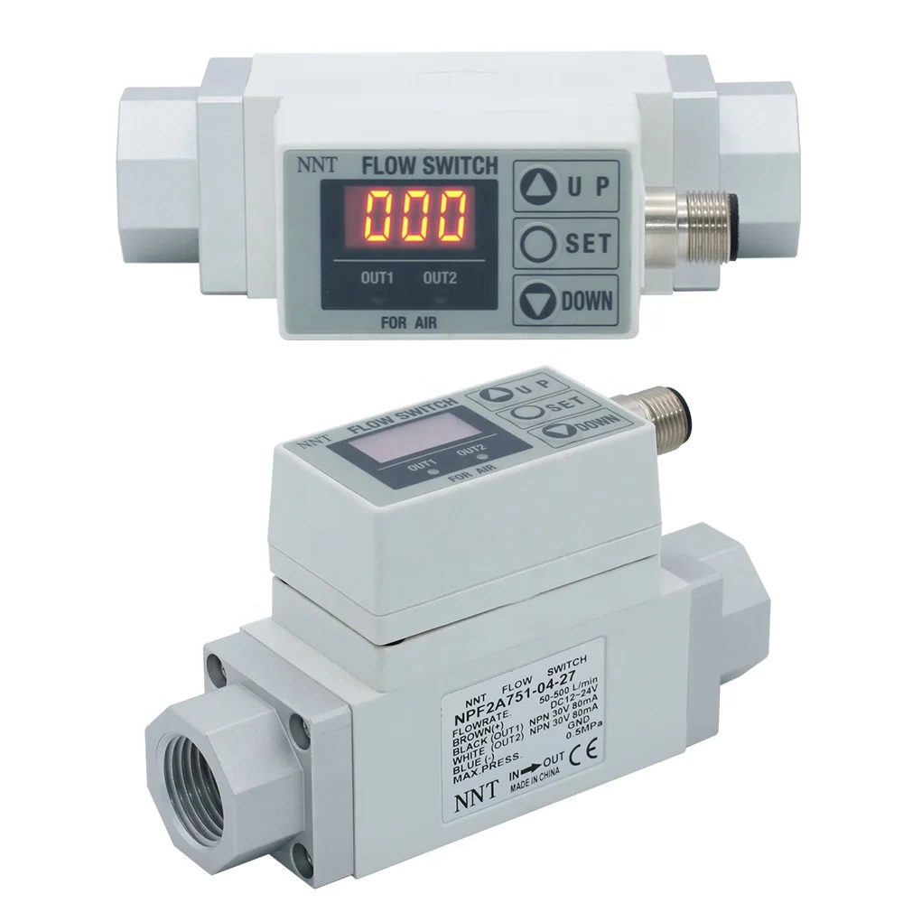 NNT Factory Direct Sales Digital Flow Switch Air Flow Switch Water Heater Flow Switch