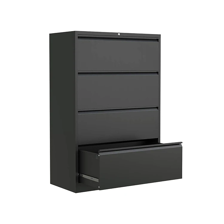 Wheel Storage Mobile Small Steel Filing Metal Lateral 3 Layer Office Tall Garage Drawer Chest File Cabinet With Locks
