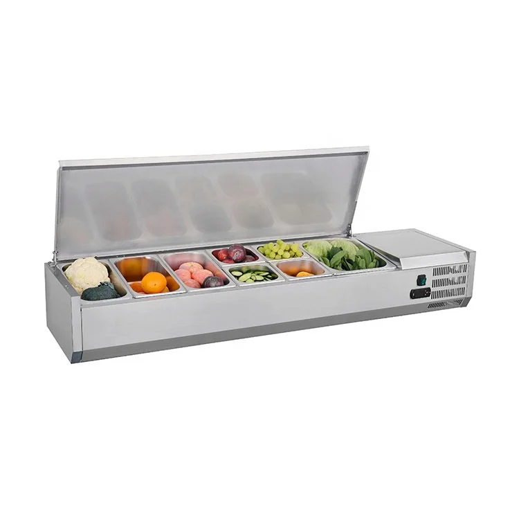 Stainless Steel Refrigerated Salad Bar Counter