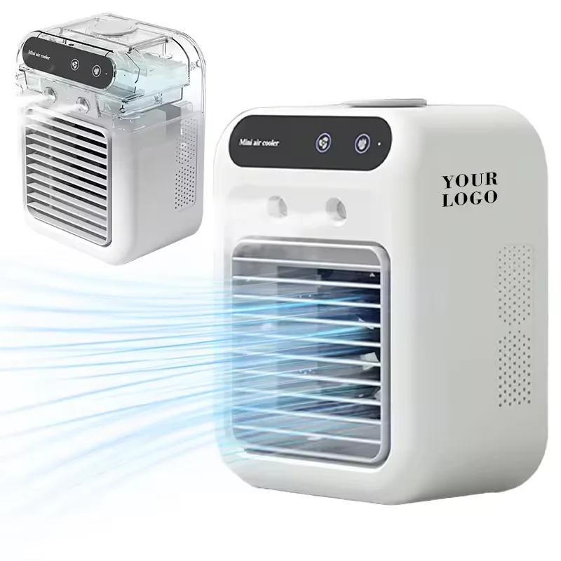 Evaporative Air Cooler with 2 Wind Speed & Spray mode Portable AC Units Personal Air Conditioner for Room Office Car