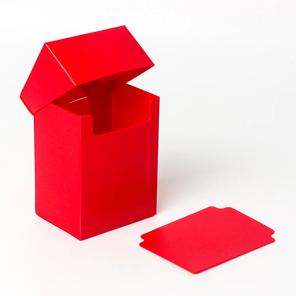 PP 60/80/100+ Deck Box TCG Plastic Trading Card Storage Box Playing Card Case Holder